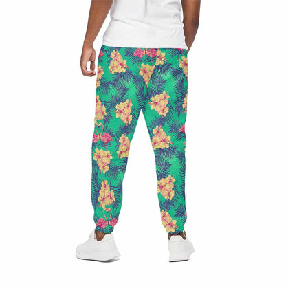Hawaii Tropical Paradise Pattern Print Cotton Pants