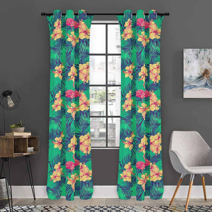 Hawaii Tropical Paradise Pattern Print Curtain