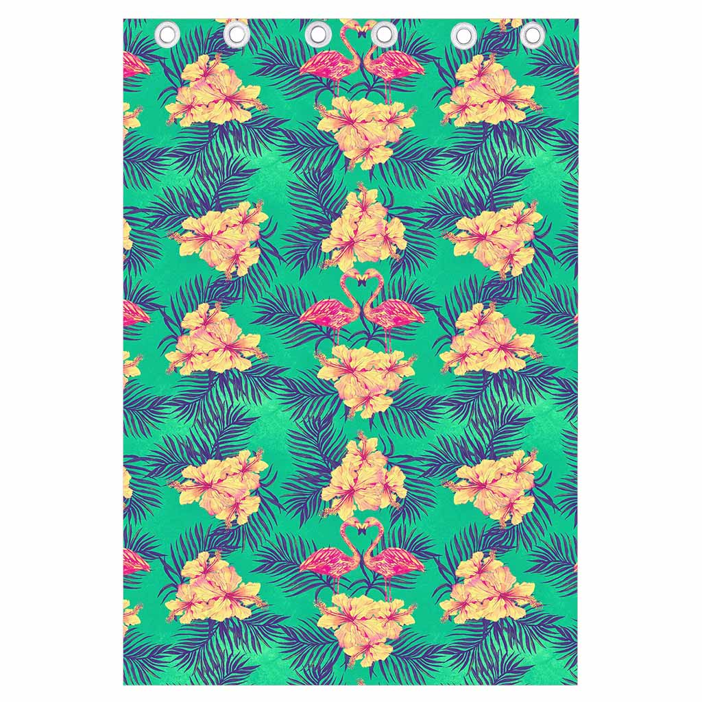 Hawaii Tropical Paradise Pattern Print Curtain