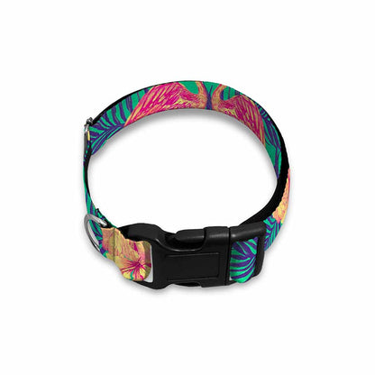 Hawaii Tropical Paradise Pattern Print Dog Collar