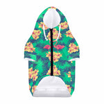 Hawaii Tropical Paradise Pattern Print Dog Zip Up Hoodie