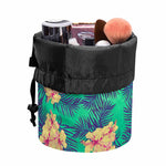 Hawaii Tropical Paradise Pattern Print Drawstring Makeup Bag