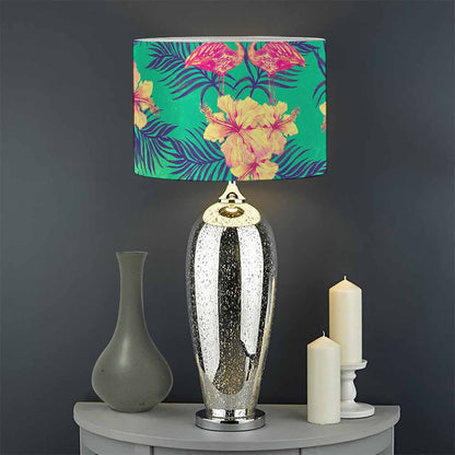 Hawaii Tropical Paradise Pattern Print Drum Lamp Shade
