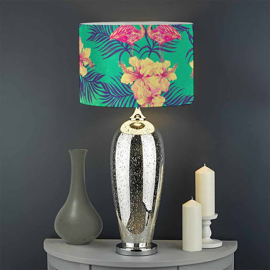 Hawaii Tropical Paradise Pattern Print Drum Lamp Shade