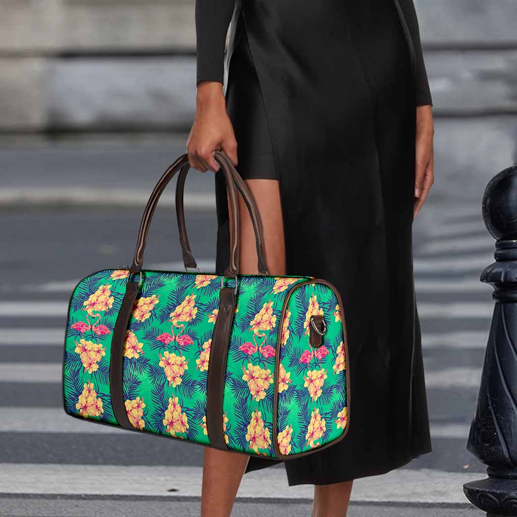 Hawaii Tropical Paradise Pattern Print Duffle Bag