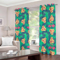 Hawaii Tropical Paradise Pattern Print Extra Wide Grommet Curtains