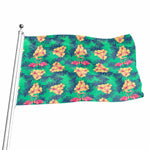 Hawaii Tropical Paradise Pattern Print Flag