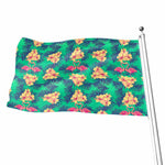 Hawaii Tropical Paradise Pattern Print Flag