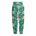 Hawaii Tropical Paradise Pattern Print Fleece Lined Knit Pants
