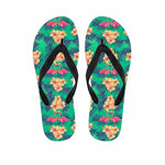 Hawaii Tropical Paradise Pattern Print Flip Flops