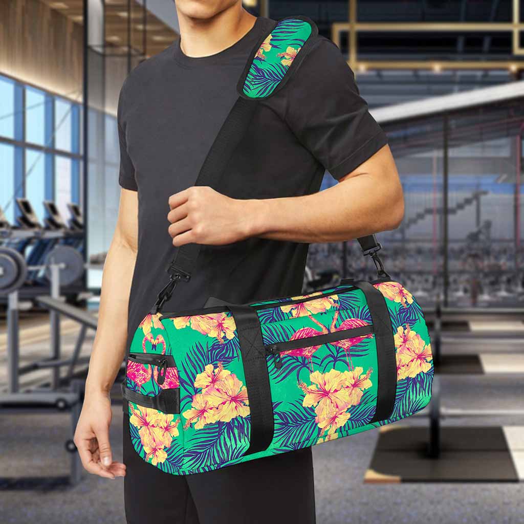 Hawaii Tropical Paradise Pattern Print Gym Bag