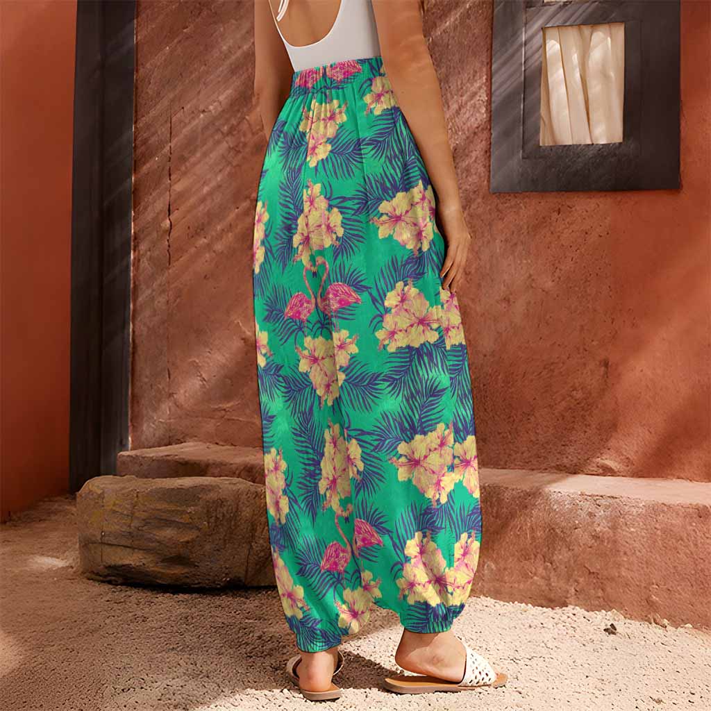 Hawaii Tropical Paradise Pattern Print Harem Pants