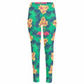 Hawaii Tropical Paradise Pattern Print High-Waisted Pocket Leggings
