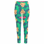 Hawaii Tropical Paradise Pattern Print High-Waisted Pocket Leggings