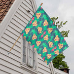 Hawaii Tropical Paradise Pattern Print House Flag