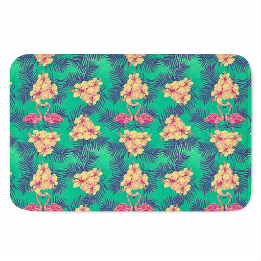 Hawaii Tropical Paradise Pattern Print Indoor Door Mat
