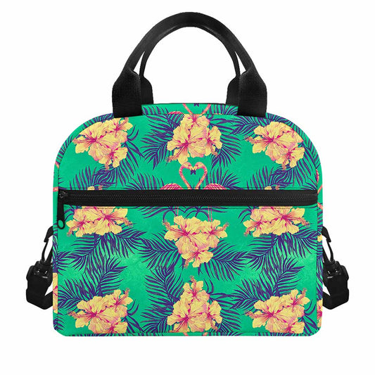 Hawaii Tropical Paradise Pattern Print Insulated Lunch Bag