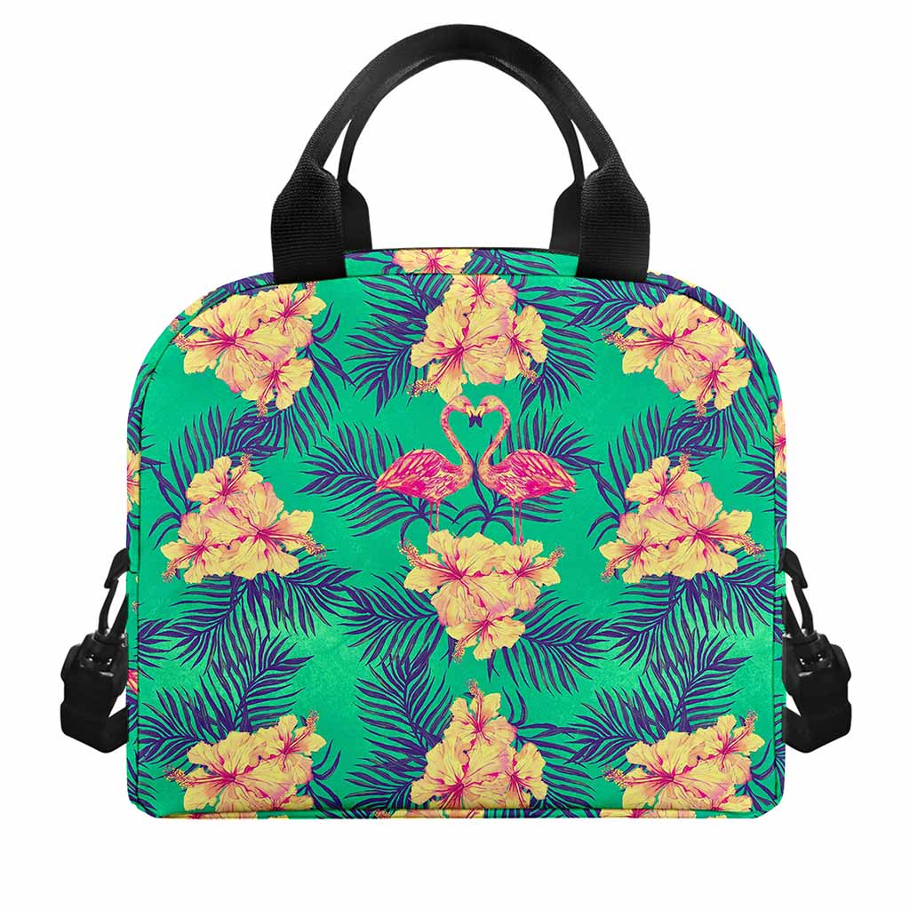 Hawaii Tropical Paradise Pattern Print Insulated Lunch Bag