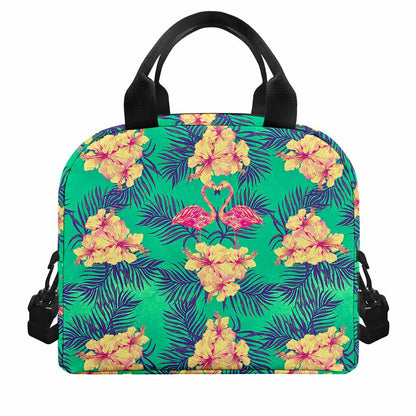 Hawaii Tropical Paradise Pattern Print Insulated Lunch Bag