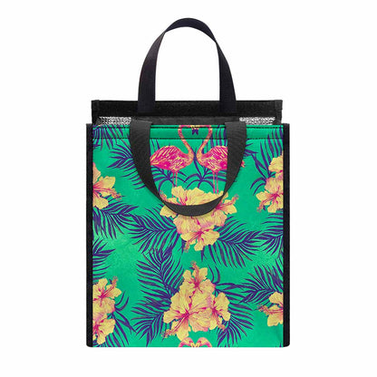 Hawaii Tropical Paradise Pattern Print Insulated Lunch Tote
