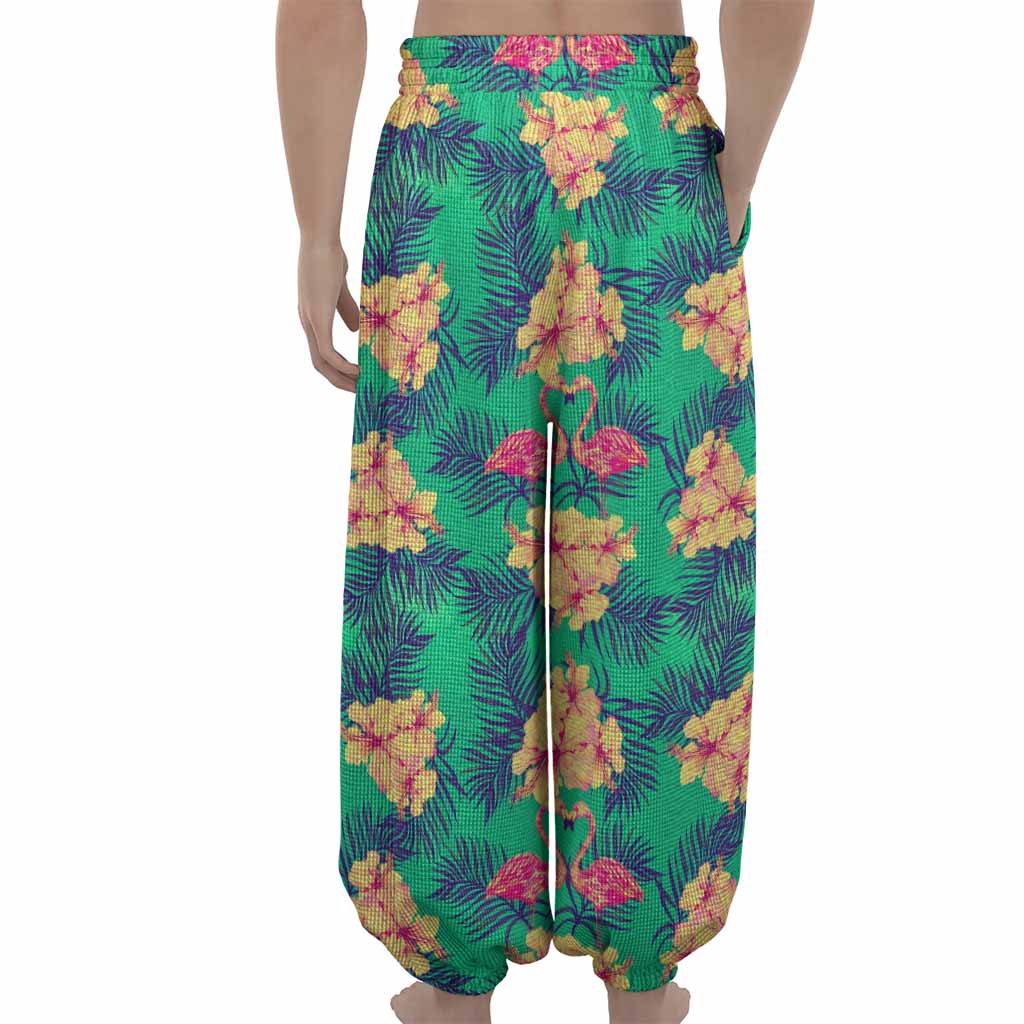 Hawaii Tropical Paradise Pattern Print Lantern Pants