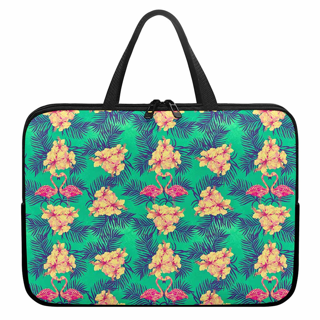 Hawaii Tropical Paradise Pattern Print Laptop Sleeve With Handle