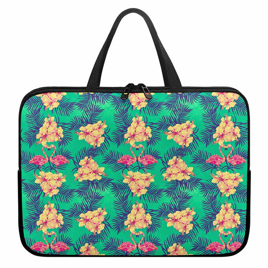 Hawaii Tropical Paradise Pattern Print Laptop Sleeve With Handle