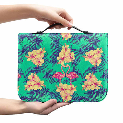 Hawaii Tropical Paradise Pattern Print Leather Bible Cover