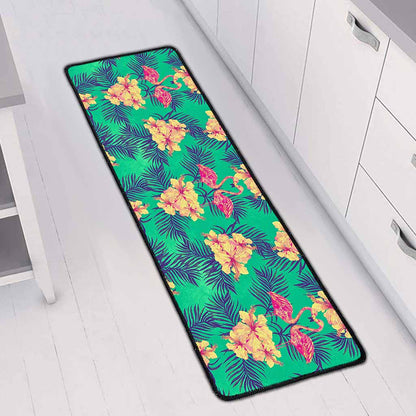 Hawaii Tropical Paradise Pattern Print Long Kitchen Mat
