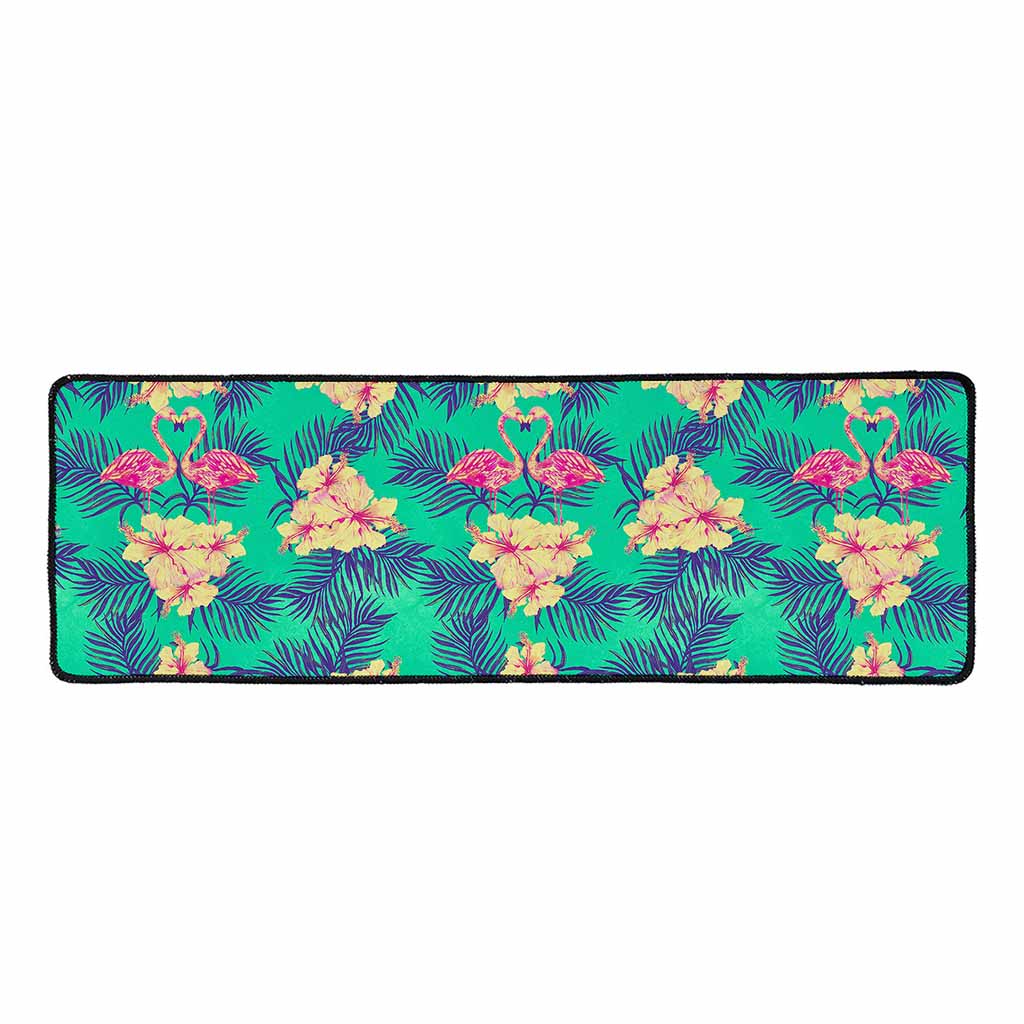 Hawaii Tropical Paradise Pattern Print Long Kitchen Mat
