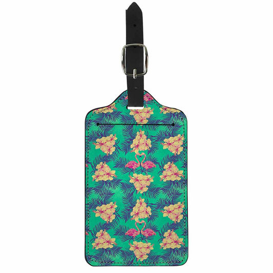 Hawaii Tropical Paradise Pattern Print Luggage Tag