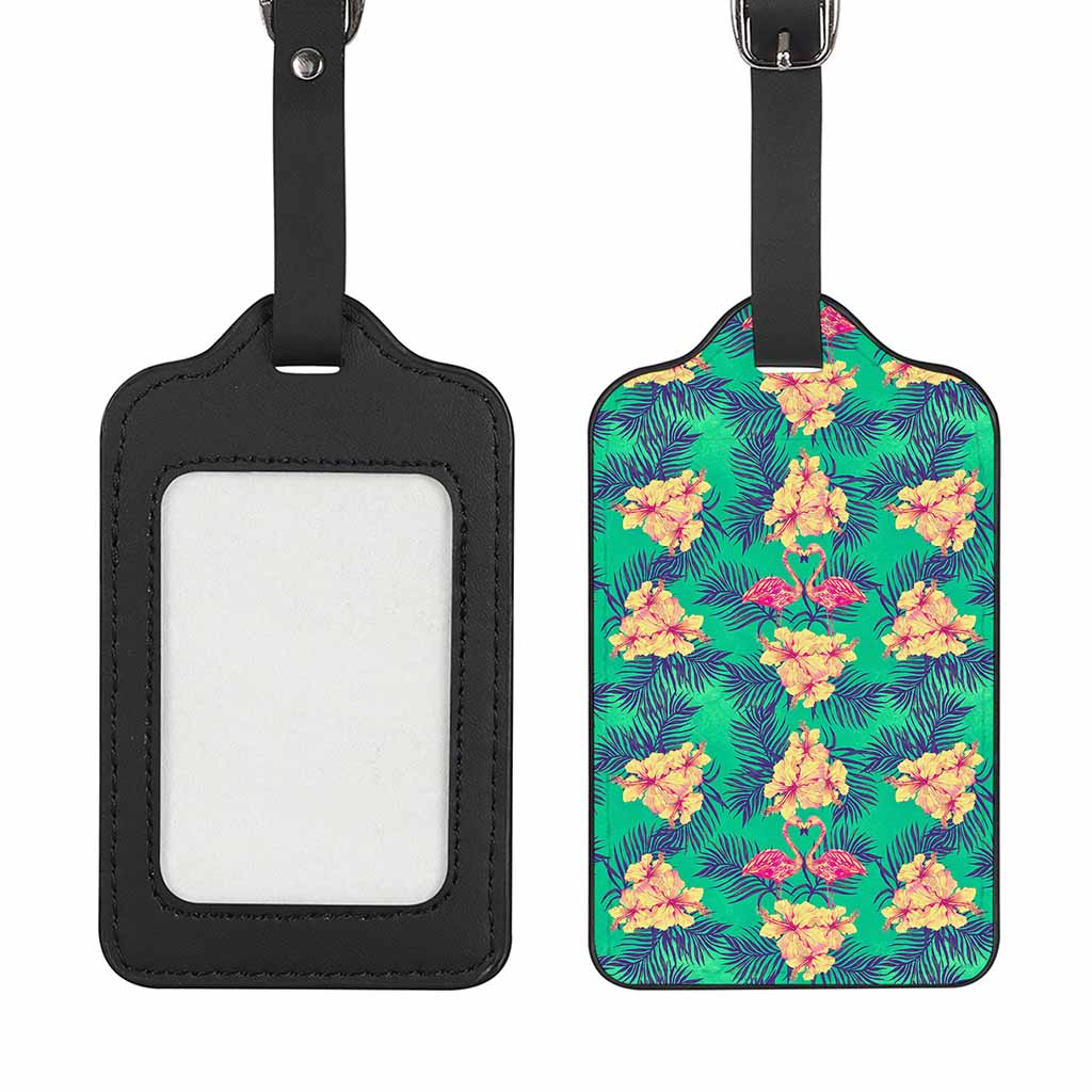Hawaii Tropical Paradise Pattern Print Luggage Tag