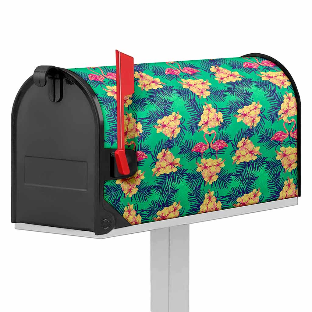 Hawaii Tropical Paradise Pattern Print Mailbox Cover
