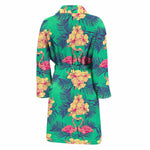 Hawaii Tropical Paradise Pattern Print Men's Bathrobe