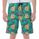 Hawaii Tropical Paradise Pattern Print Men's Beach Shorts