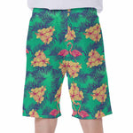 Hawaii Tropical Paradise Pattern Print Men's Beach Shorts