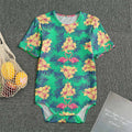Hawaii Tropical Paradise Pattern Print Men's Bodysuit