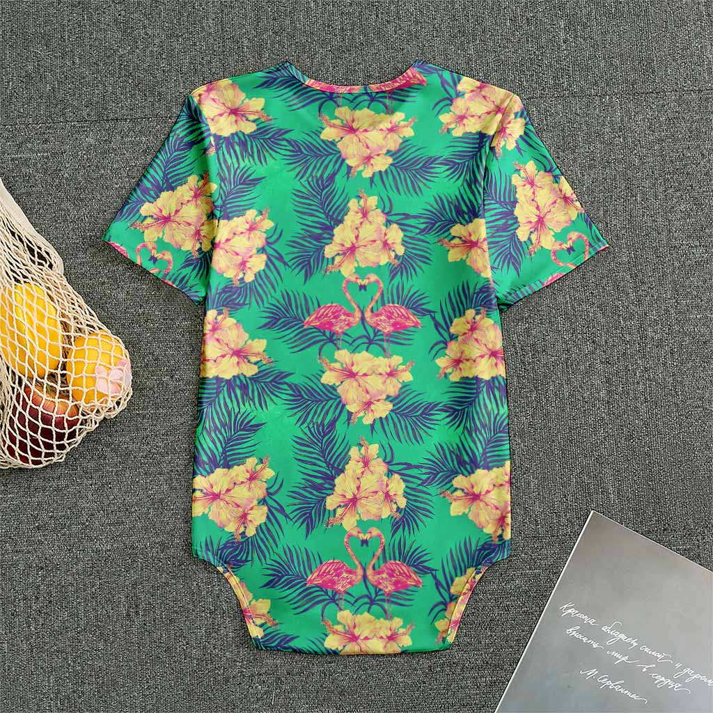 Hawaii Tropical Paradise Pattern Print Men's Bodysuit