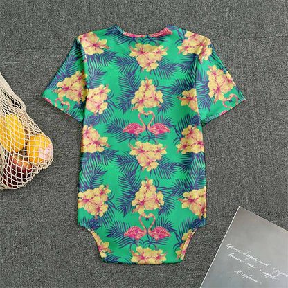Hawaii Tropical Paradise Pattern Print Men's Bodysuit