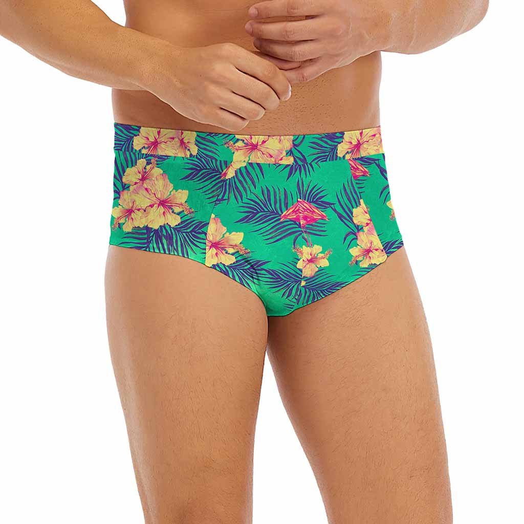 Hawaii Tropical Paradise Pattern Print Men's Briefs