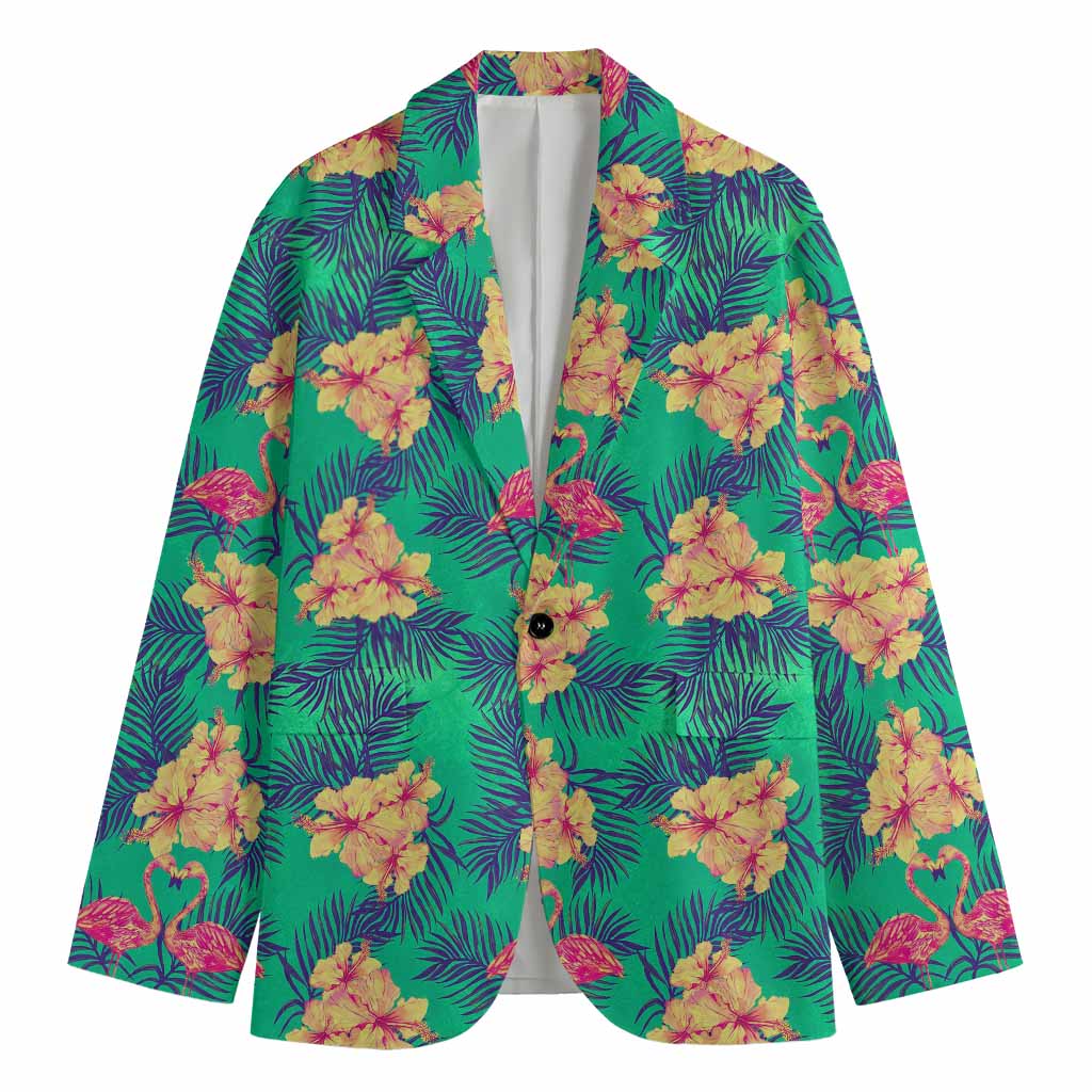Hawaii Tropical Paradise Pattern Print Men's Cotton Blazer