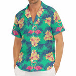 Hawaii Tropical Paradise Pattern Print Men's Deep V-Neck Shirt