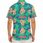 Hawaii Tropical Paradise Pattern Print Men's Deep V-Neck Shirt