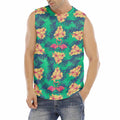 Hawaii Tropical Paradise Pattern Print Men's Fitness Tank Top