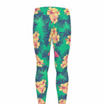 Hawaii Tropical Paradise Pattern Print Men's leggings