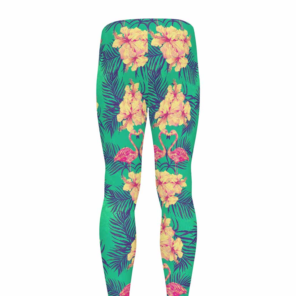 Hawaii Tropical Paradise Pattern Print Men's leggings