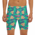 Hawaii Tropical Paradise Pattern Print Men's Long Boxer Briefs