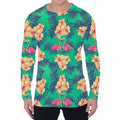 Hawaii Tropical Paradise Pattern Print Men's Long Sleeve T-Shirt