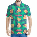 Hawaii Tropical Paradise Pattern Print Men's Polo Shirt