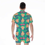 Hawaii Tropical Paradise Pattern Print Men's Rompers
